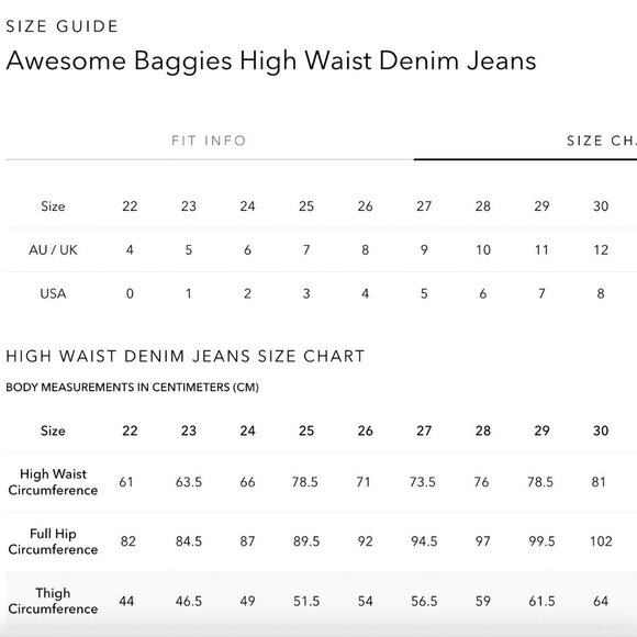 One Teaspoon Jeans Distressed Denim Awesome Baggies Blue Blossom High Waist - Picture 15 of 15